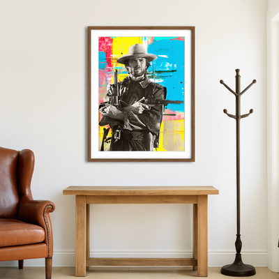 AUTO-MOCKUP ROOM | Clint Eastwood Wall Art