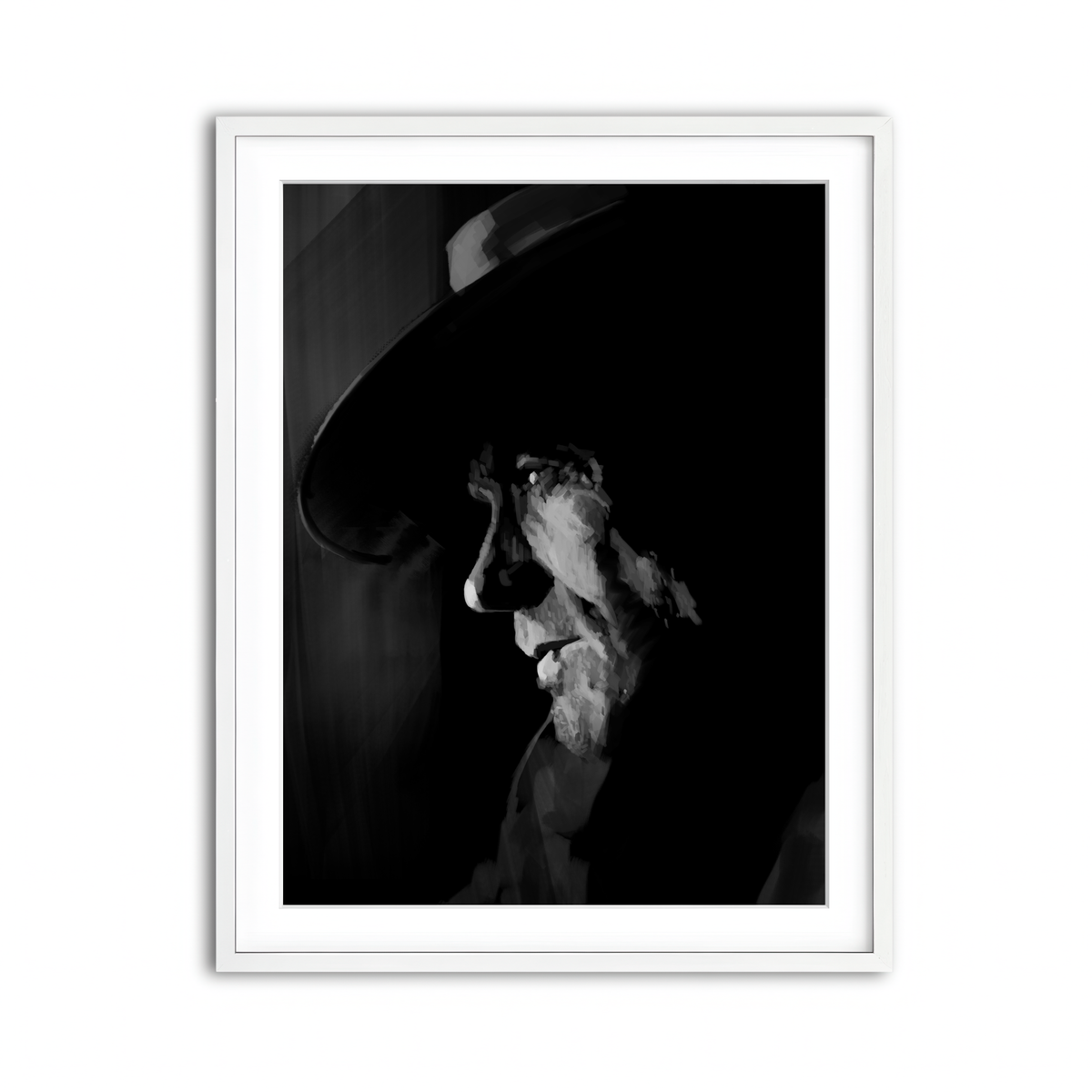Framed Print 3x4 White