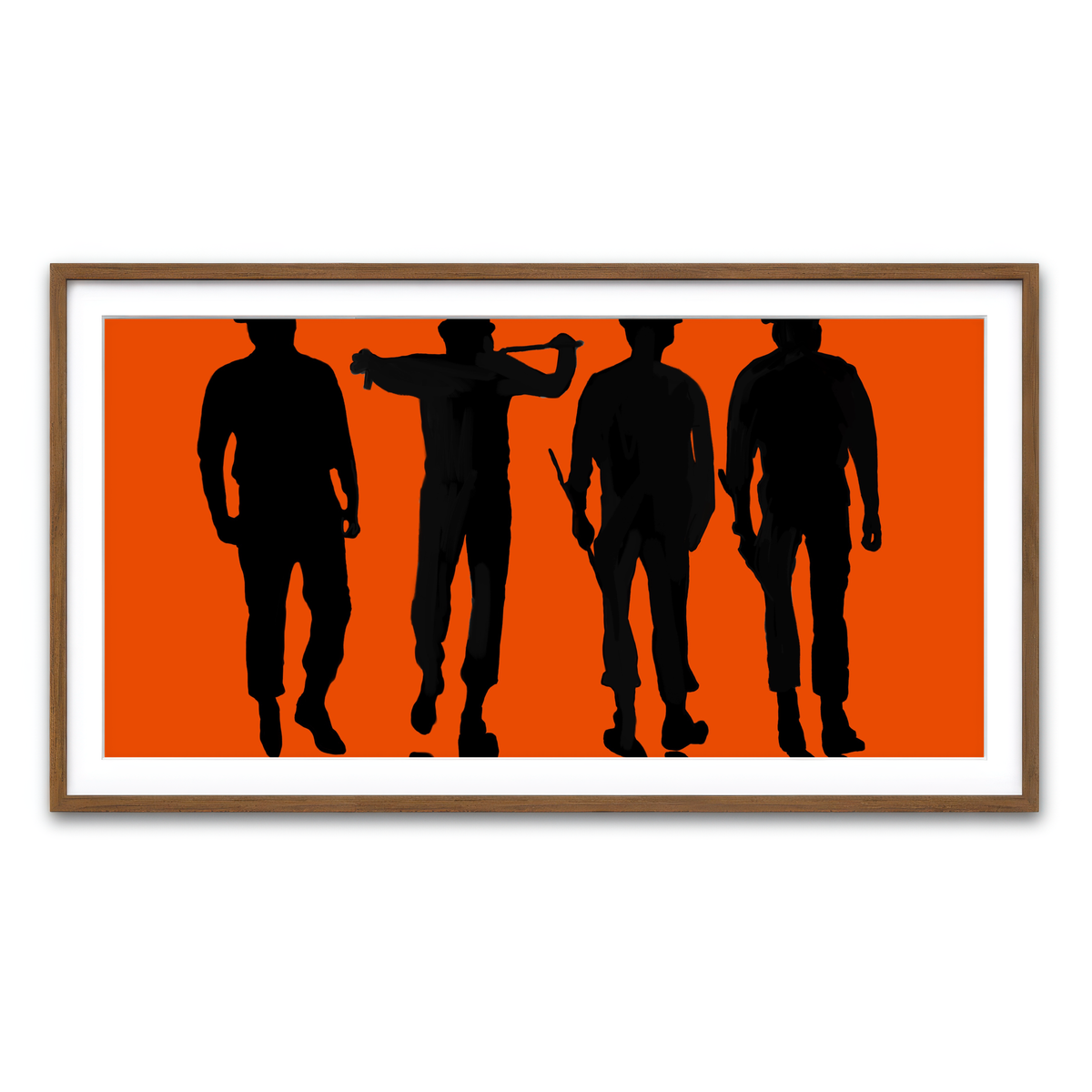 Framed Print 2x1 Walnut