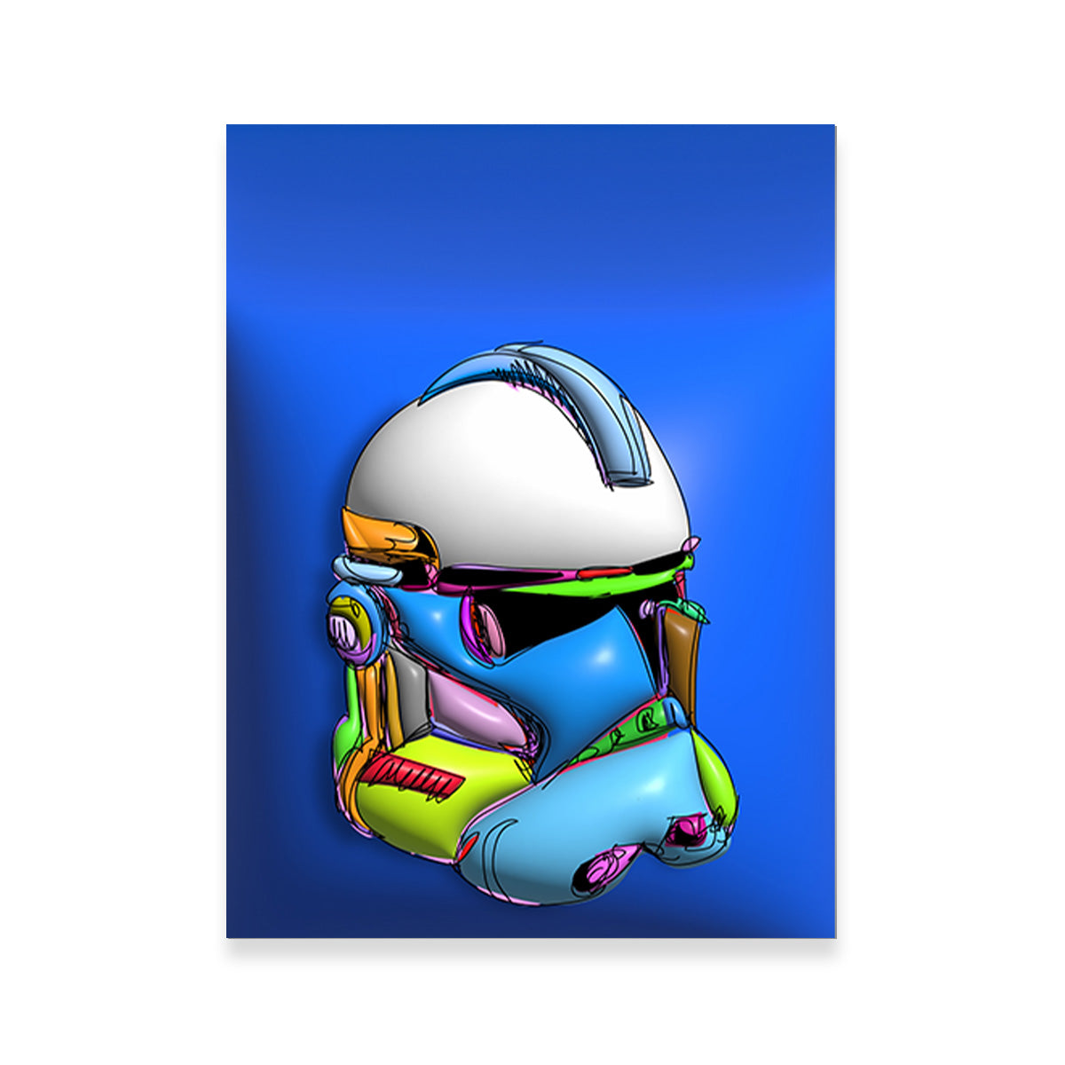 Clone Helmet Wall Art