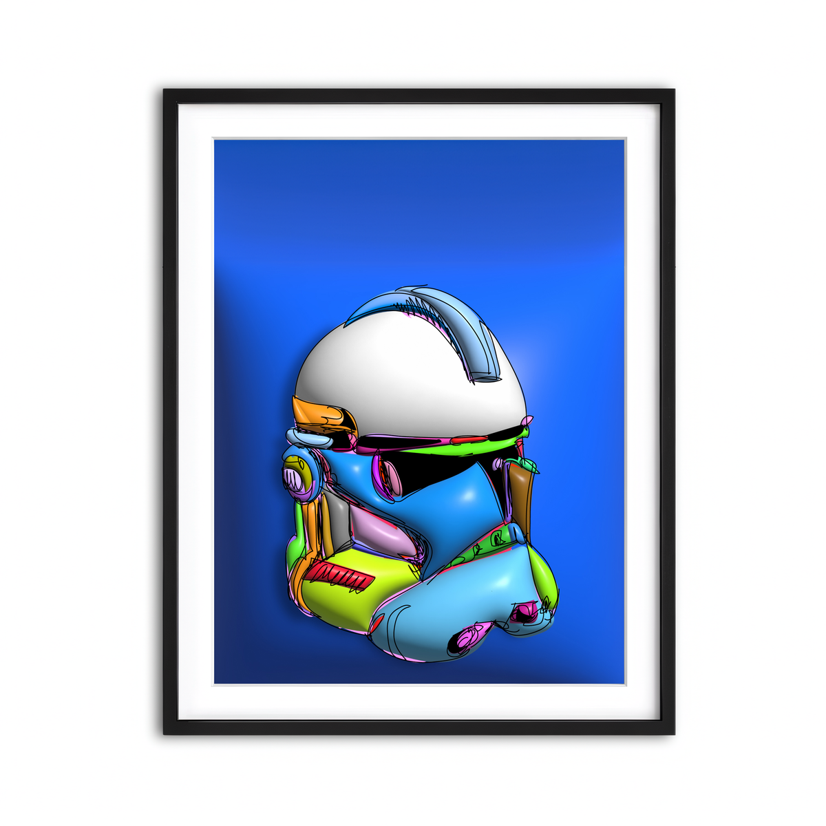 Framed Print 3x4 Black