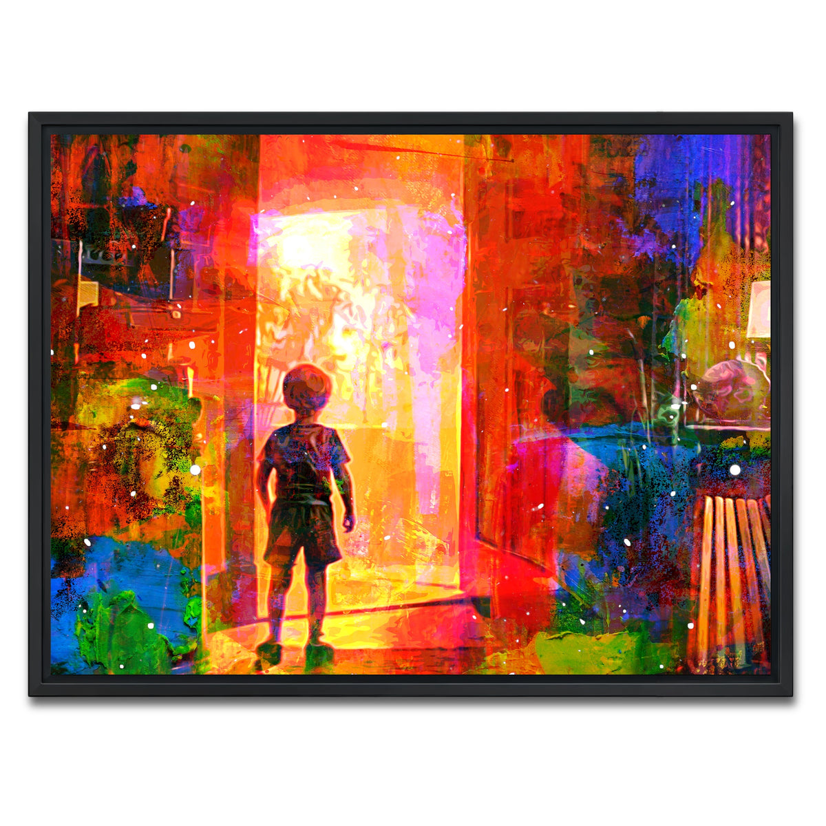 AUTO-MOCKUP WHITE | Close Encounters of the Third Kind | 1 Piece | Black Framed Canvas | group=4x3