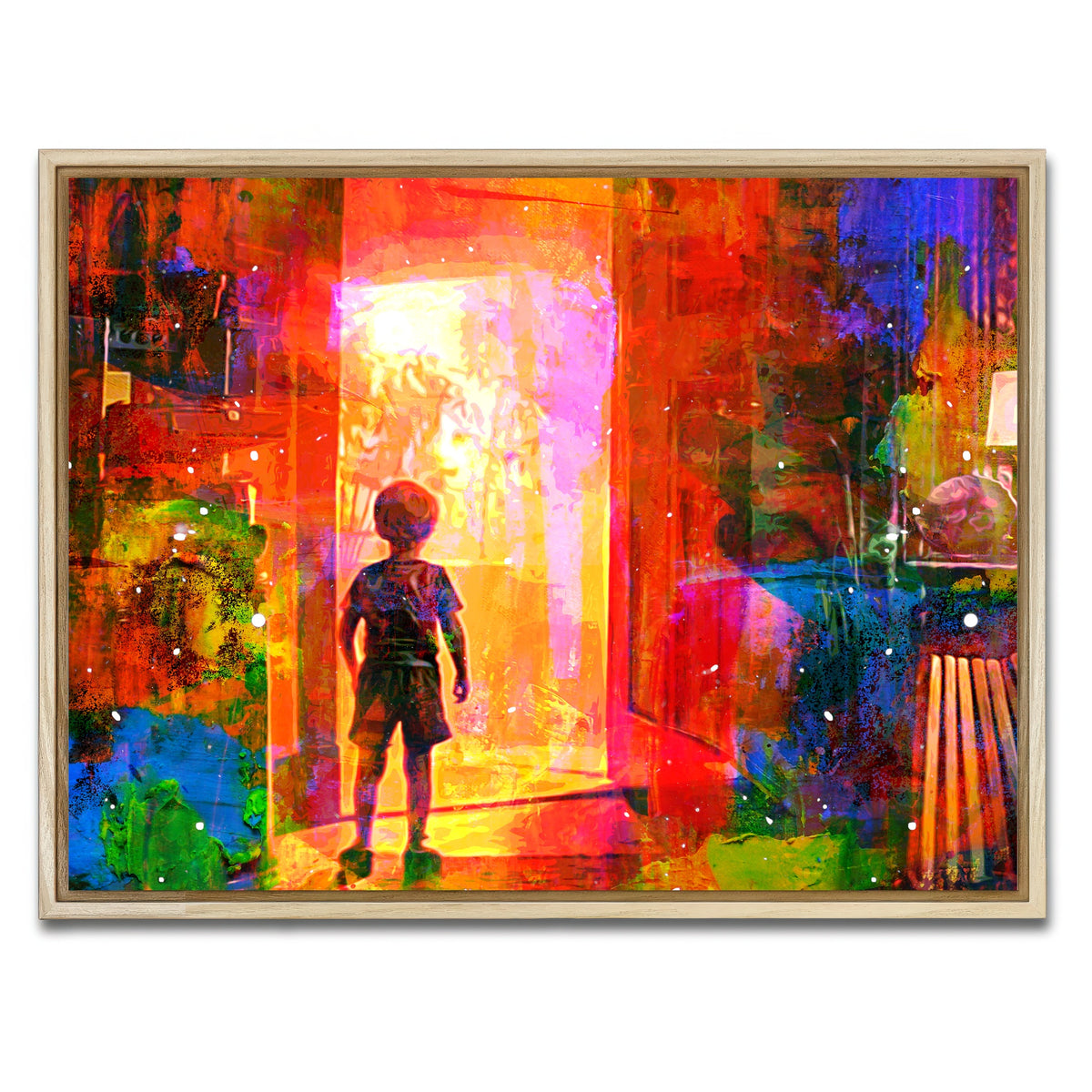 AUTO-MOCKUP WHITE | Close Encounters of the Third Kind | 1 Piece | Natural Framed Canvas | group=4x3