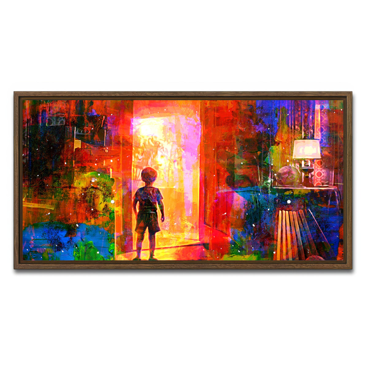 AUTO-MOCKUP WHITE | Close Encounters of the Third Kind | 1 Piece | Walnut Framed Canvas | group=2x1