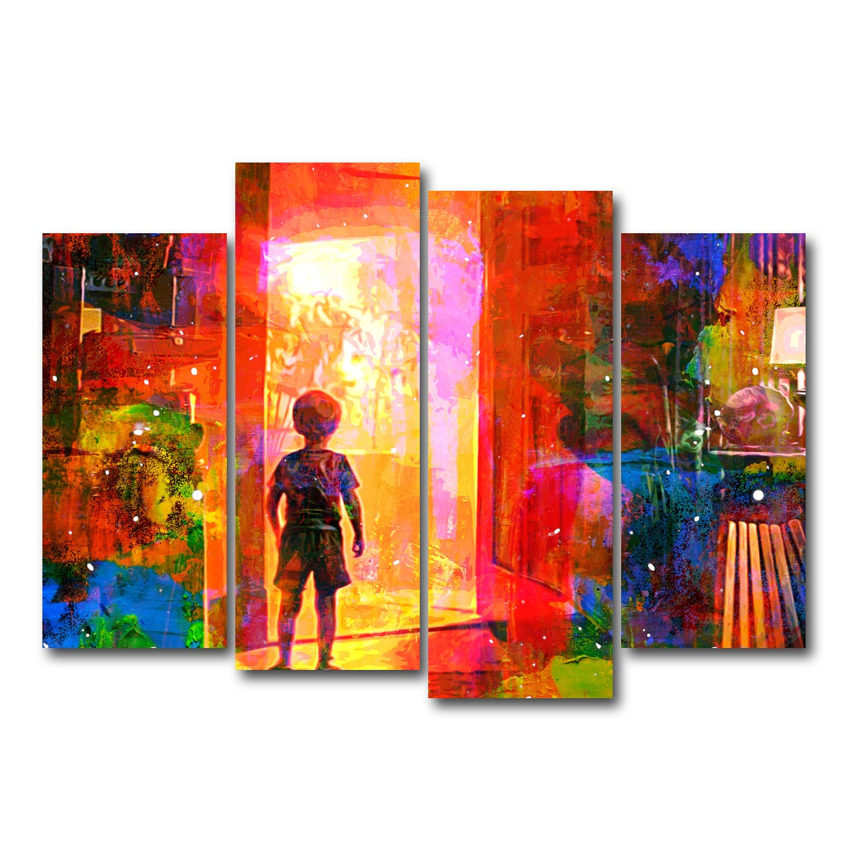 AUTO-MOCKUP WHITE | Close Encounters of the Third Kind | 4 Piece | Gallery Wrap Canvas | group=4_normal
