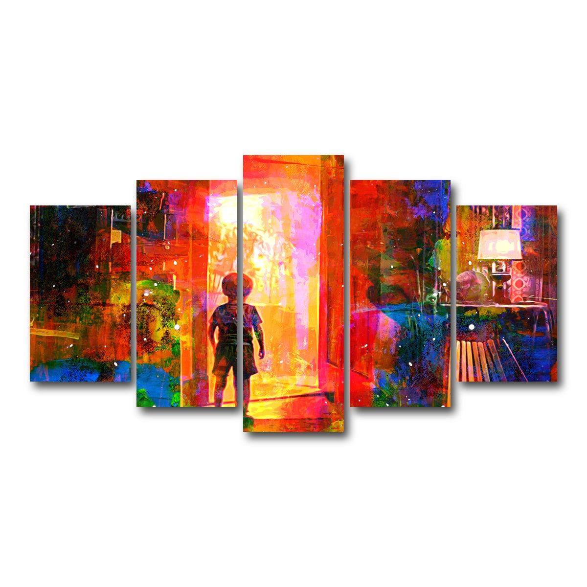 AUTO-MOCKUP WHITE | Close Encounters of the Third Kind | 5 Piece | Gallery Wrap Canvas | group=5_normal