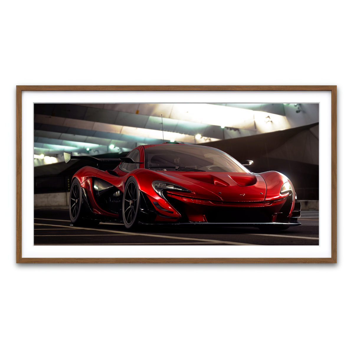 Framed Print 2x1 Walnut