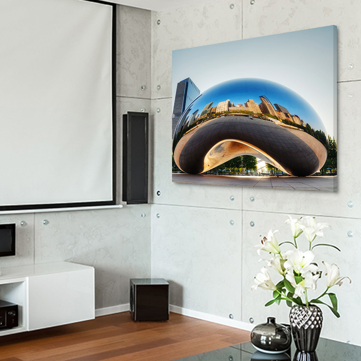 Cloud Gate Wall Art