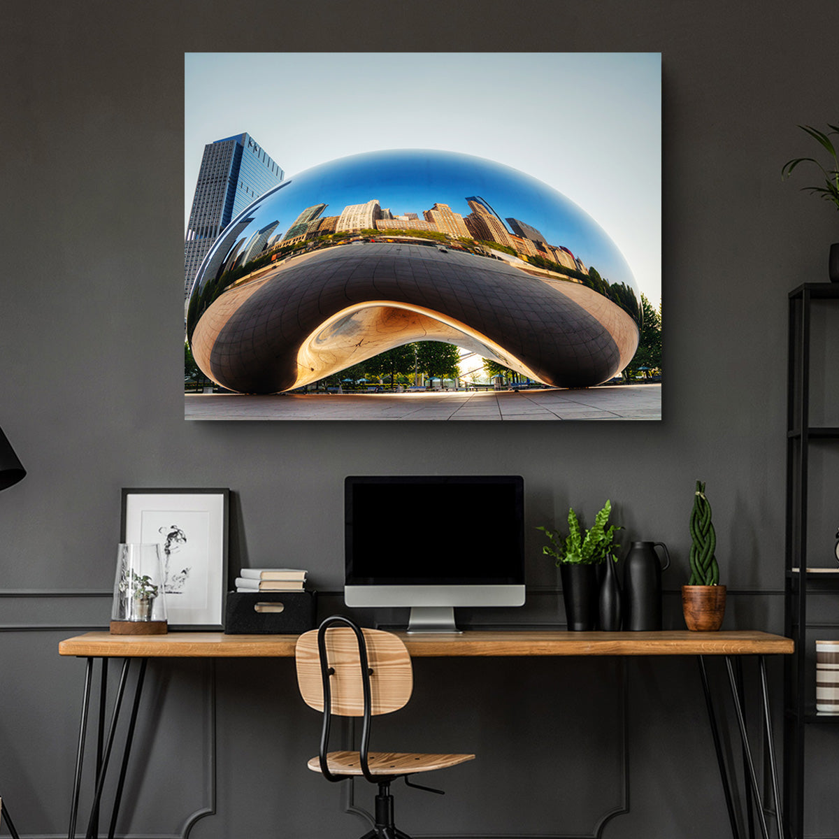 Cloud Gate Wall Art