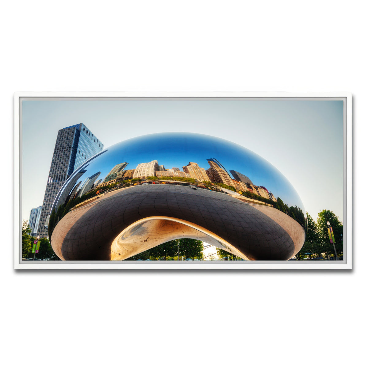 AUTO-MOCKUP WHITE | Cloud Gate | 1 Piece | White Framed Canvas | group=2x1
