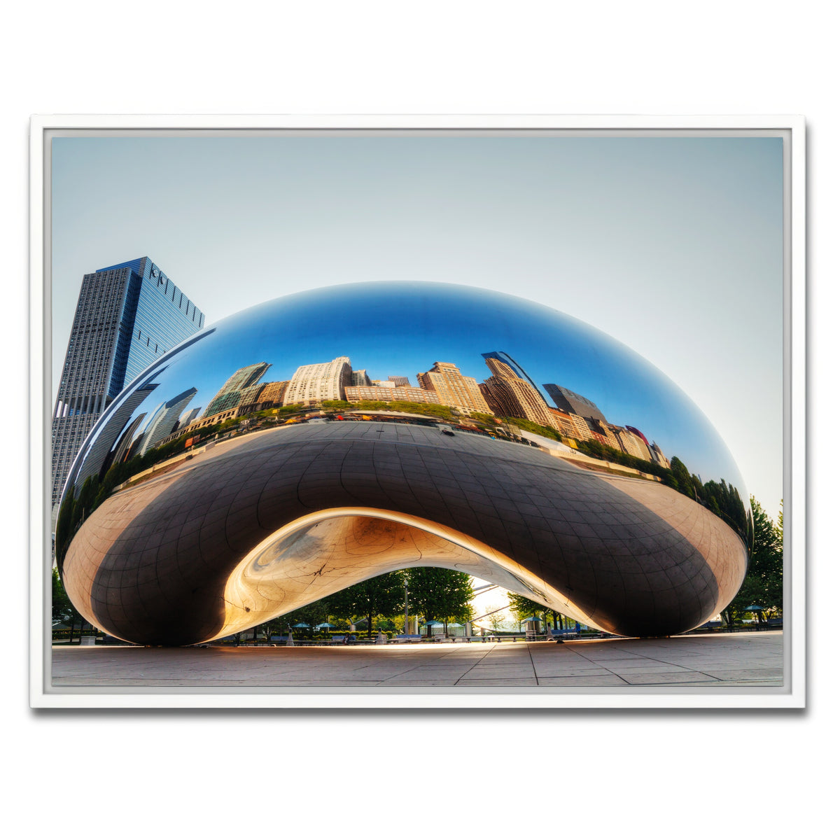 AUTO-MOCKUP WHITE | Cloud Gate | 1 Piece | White Framed Canvas | group=4x3