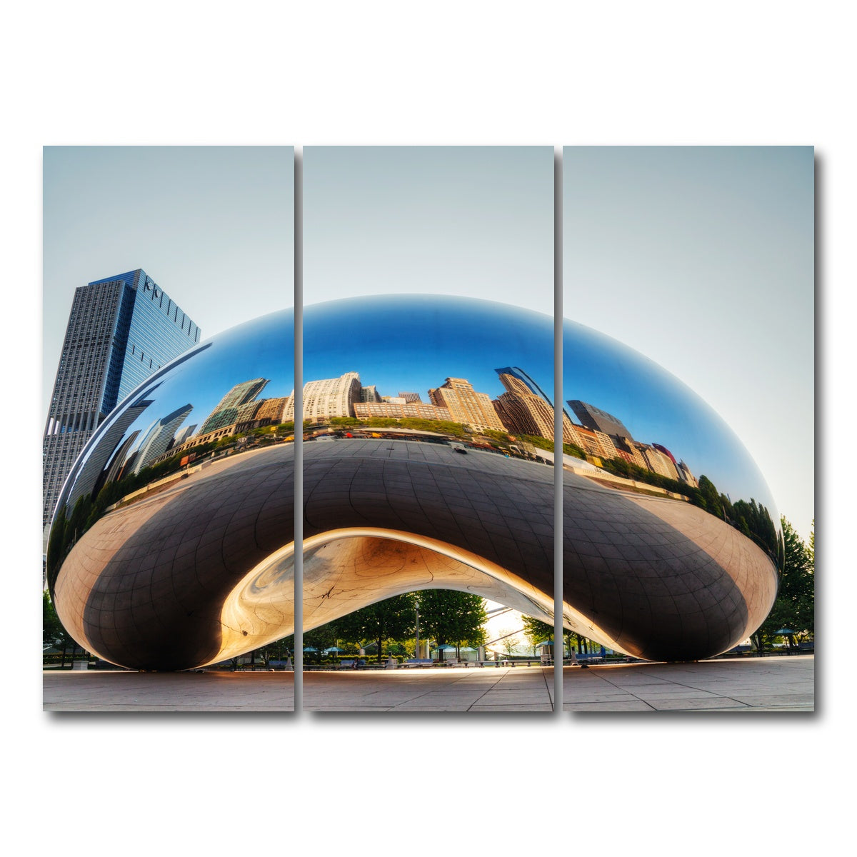 AUTO-MOCKUP WHITE | Cloud Gate | 3 Piece | Gallery Wrap Canvas | group=8x18