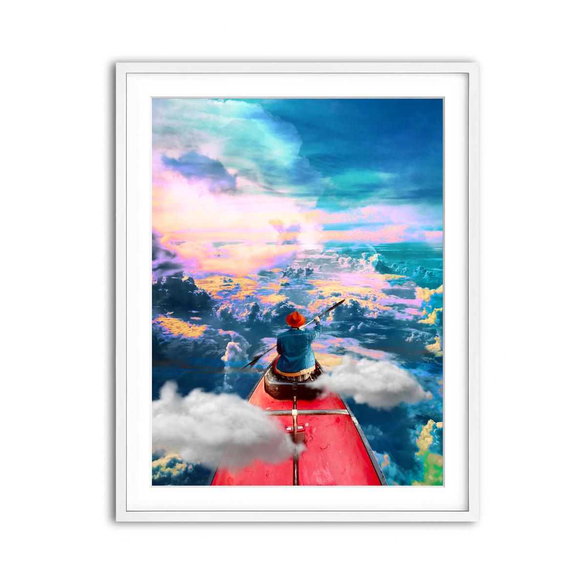 Framed Print 3x4 White