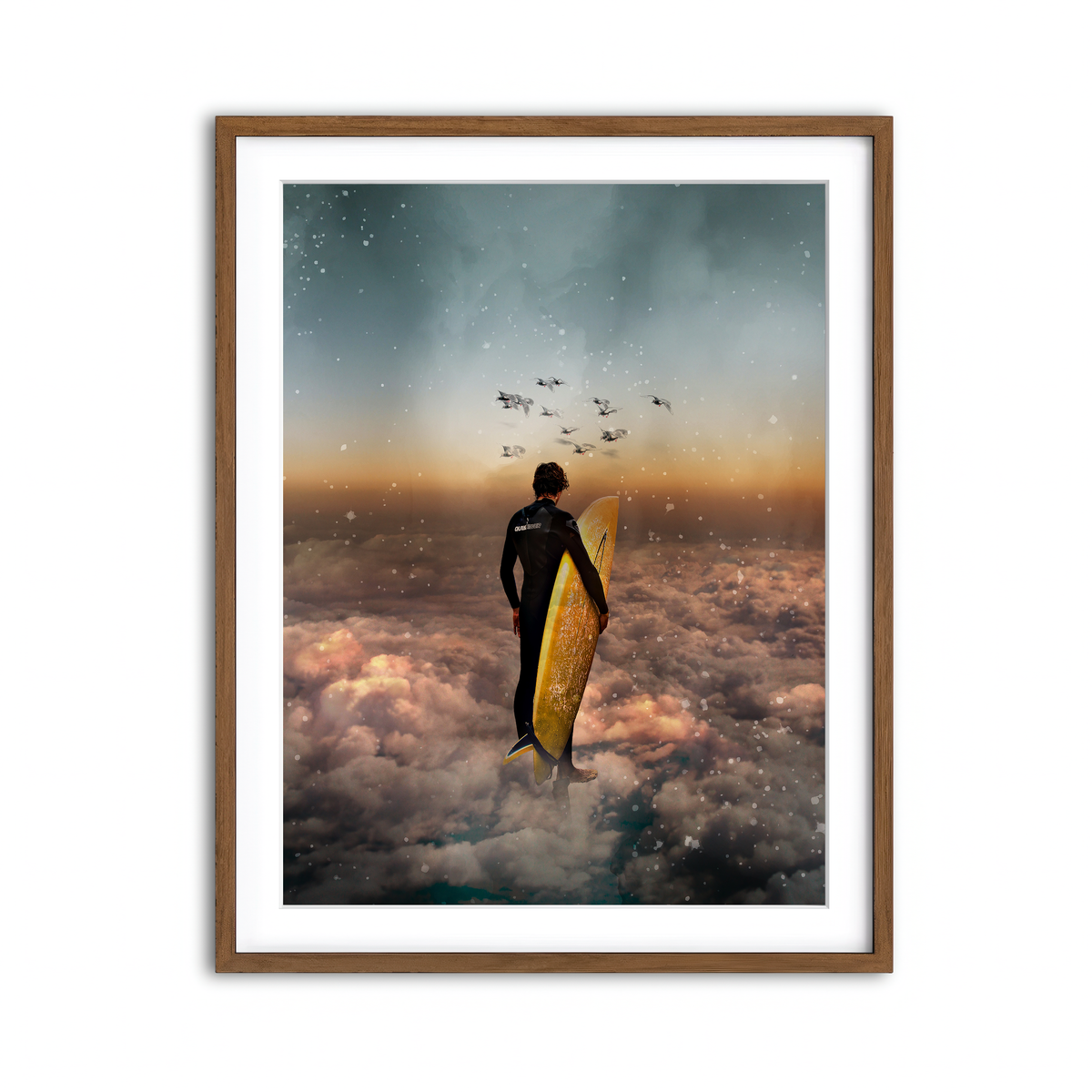 Framed Print 3x4 Walnut