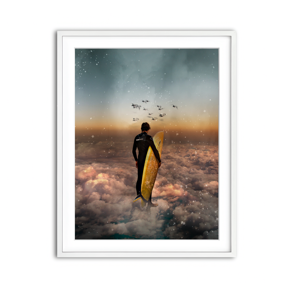 Framed Print 3x4 White