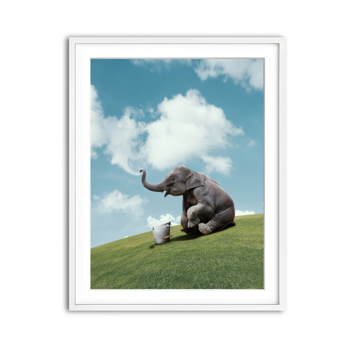 Framed Print 3x4 White