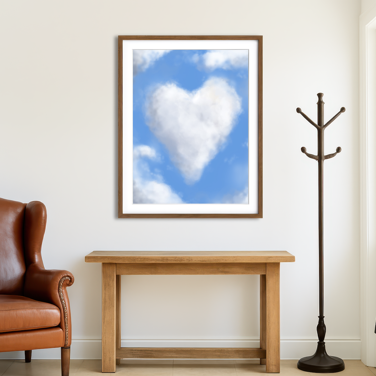 AUTO-MOCKUP ROOM | Clouds Wall Art