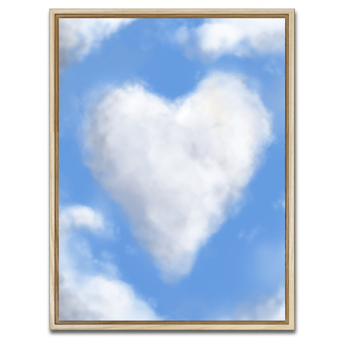 AUTO-MOCKUP WHITE | Clouds | 1 Piece | Natural Framed Canvas | group=3x4