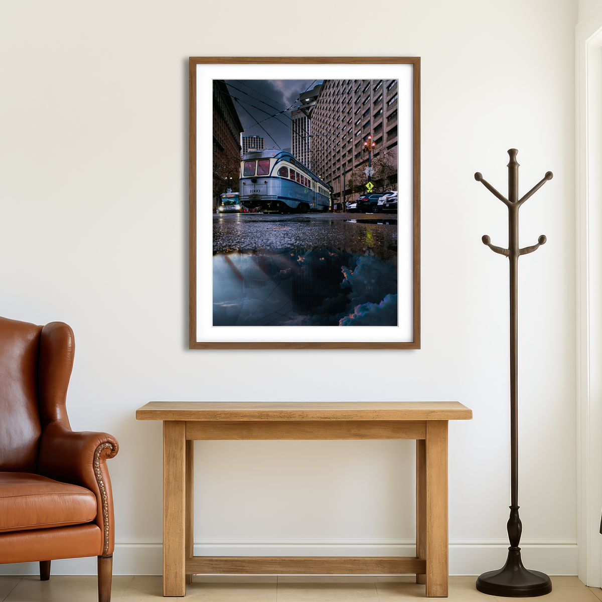 AUTO-MOCKUP ROOM | Cloudy Ground Wall Art