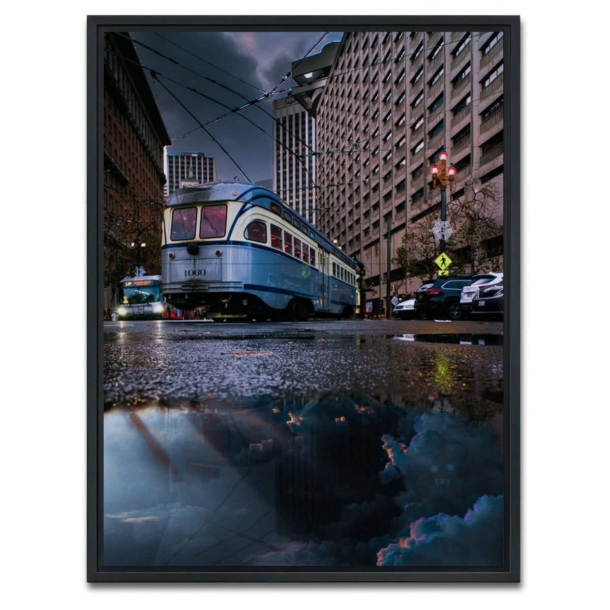 AUTO-MOCKUP WHITE | Cloudy Ground | 1 Piece | Black Framed Canvas | group=3x4