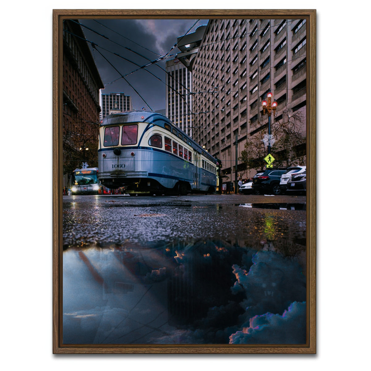 AUTO-MOCKUP WHITE | Cloudy Ground | 1 Piece | Walnut Framed Canvas | group=3x4