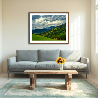 AUTO-MOCKUP ROOM | Cloudy Hillside in Magura Romania Wall Art
