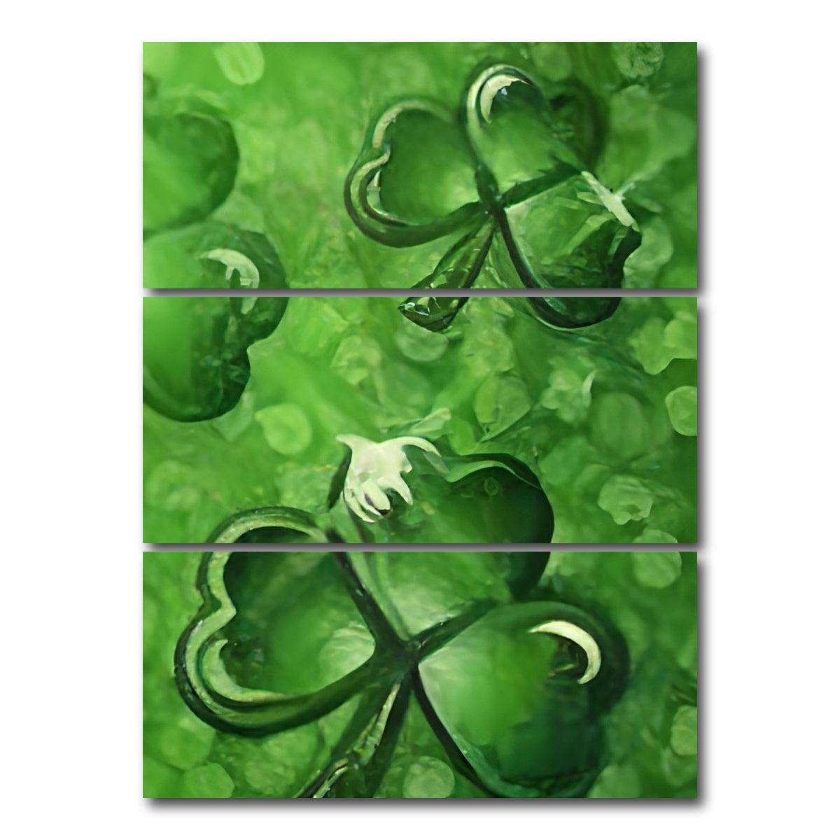 AUTO-MOCKUP WHITE | Clover | 3 Piece | Gallery Wrap Canvas | group=8x18_stacked