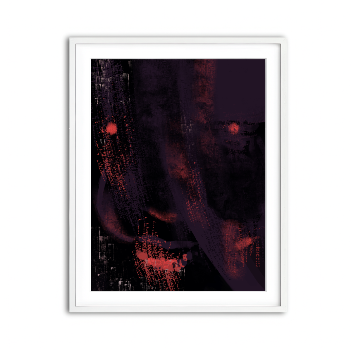 Framed Print 3x4 White
