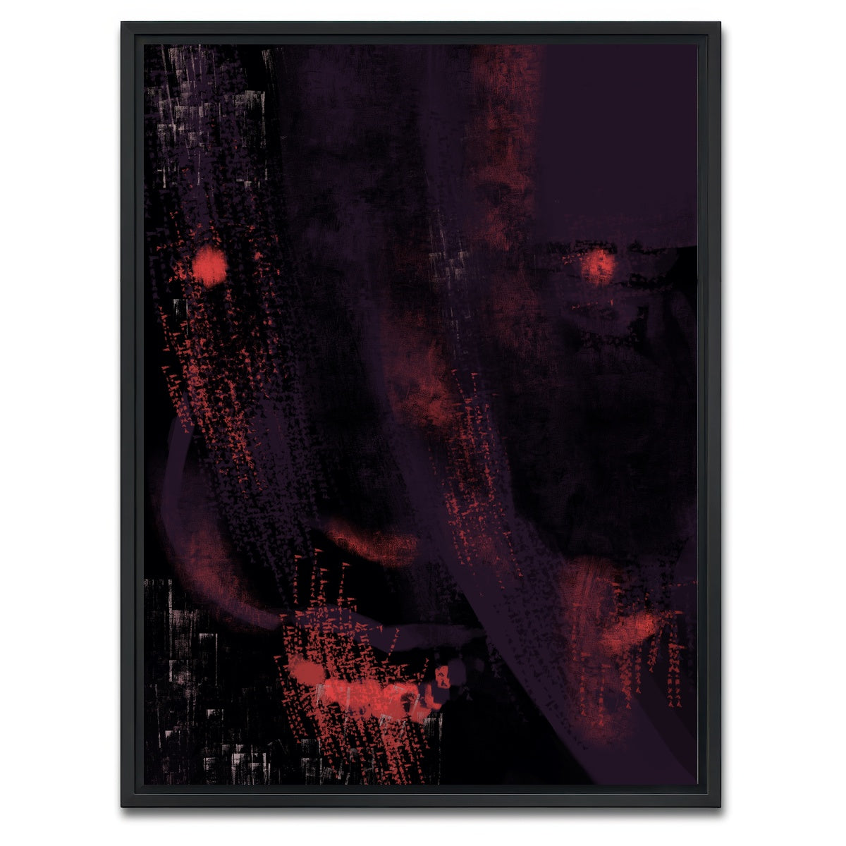 AUTO-MOCKUP WHITE | Clown Abstract | 1 Piece | Black Framed Canvas | group=3x4