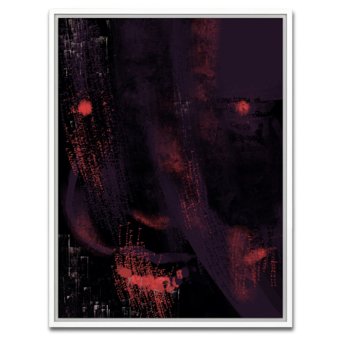 AUTO-MOCKUP WHITE | Clown Abstract | 1 Piece | White Framed Canvas | group=3x4