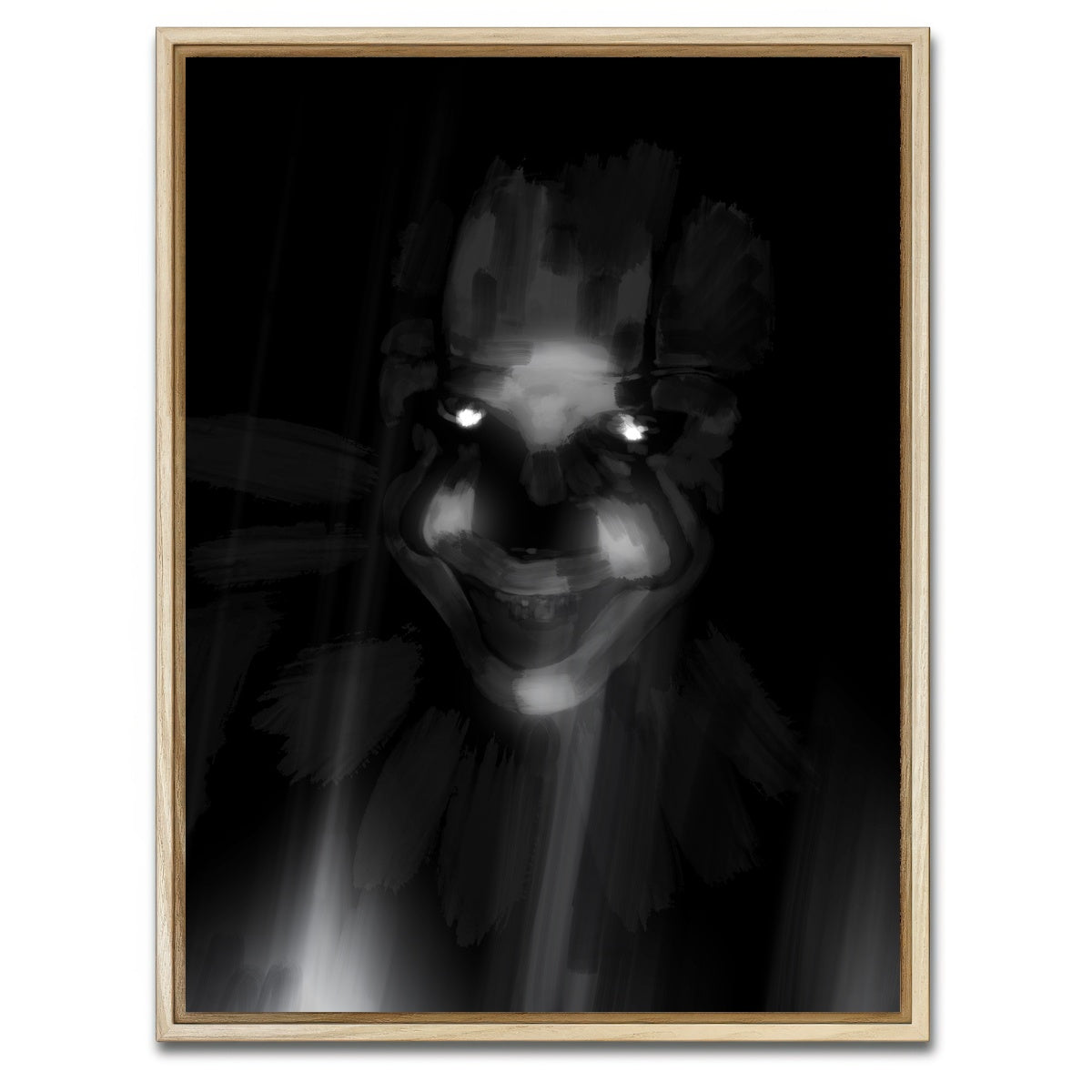 AUTO-MOCKUP WHITE | Clown Eyes | 1 Piece | Natural Framed Canvas | group=3x4