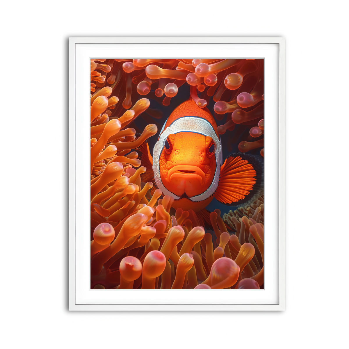 Framed Print 3x4 White