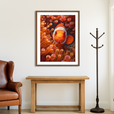 AUTO-MOCKUP ROOM | Clown Fish Wall Art