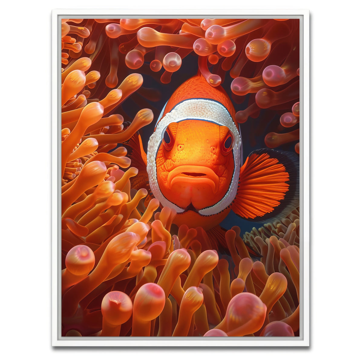 AUTO-MOCKUP WHITE | Clown Fish | 1 Piece | White Framed Canvas | group=3x4