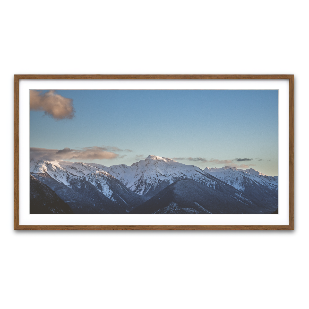 Framed Print 2x1 Walnut