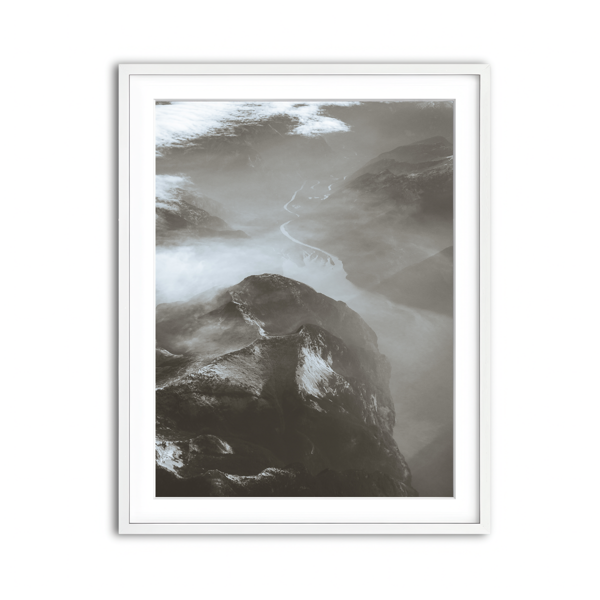 Framed Print 3x4 White