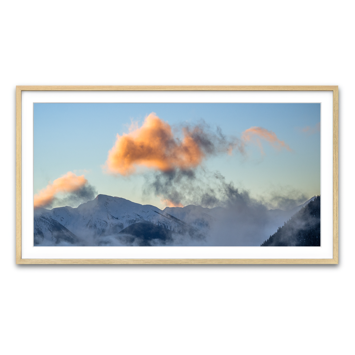 Framed Print 2x1 Natural