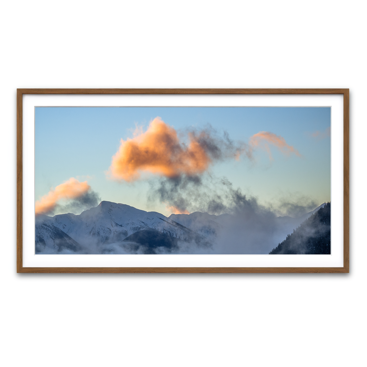 Framed Print 2x1 Walnut