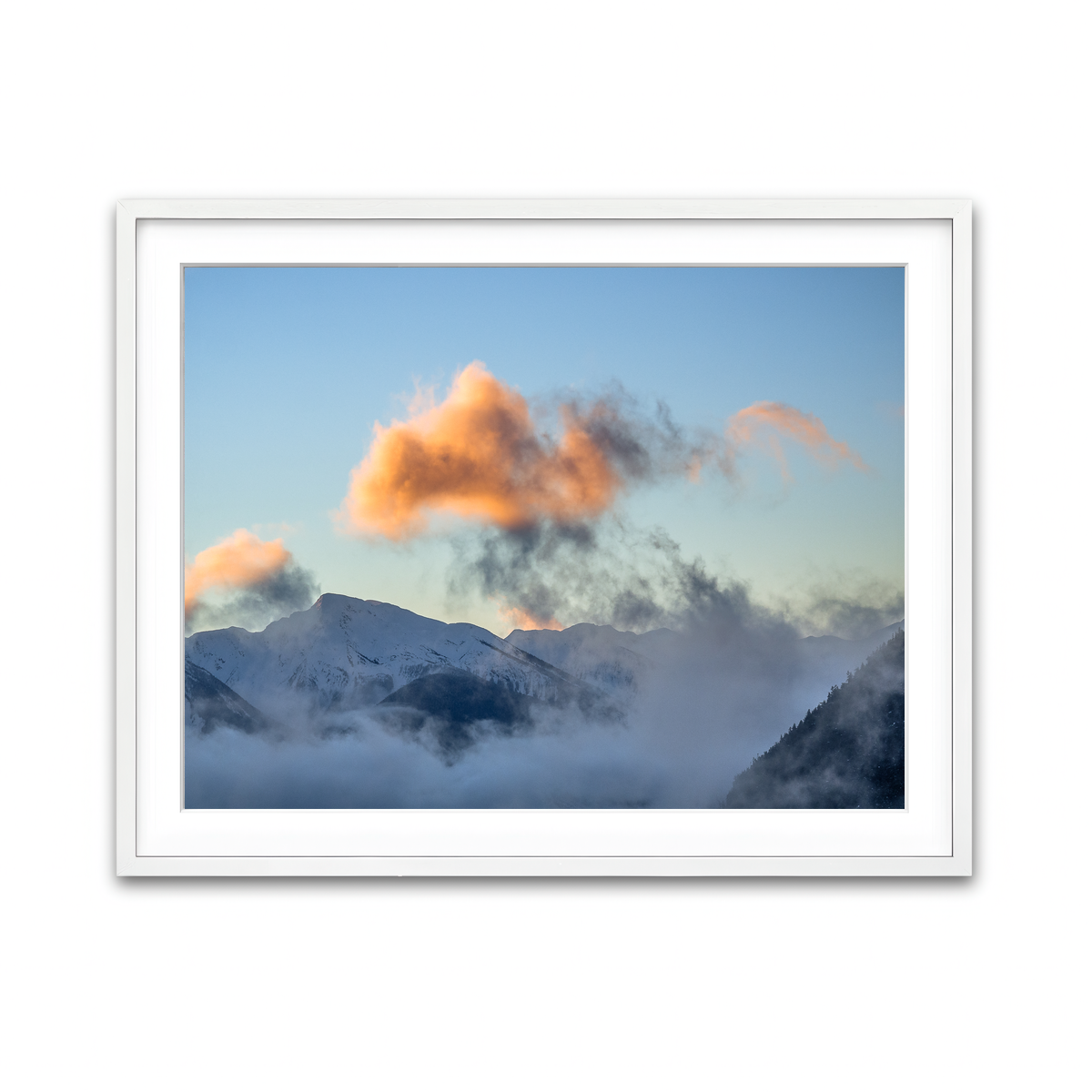 Framed Print 4x3 White