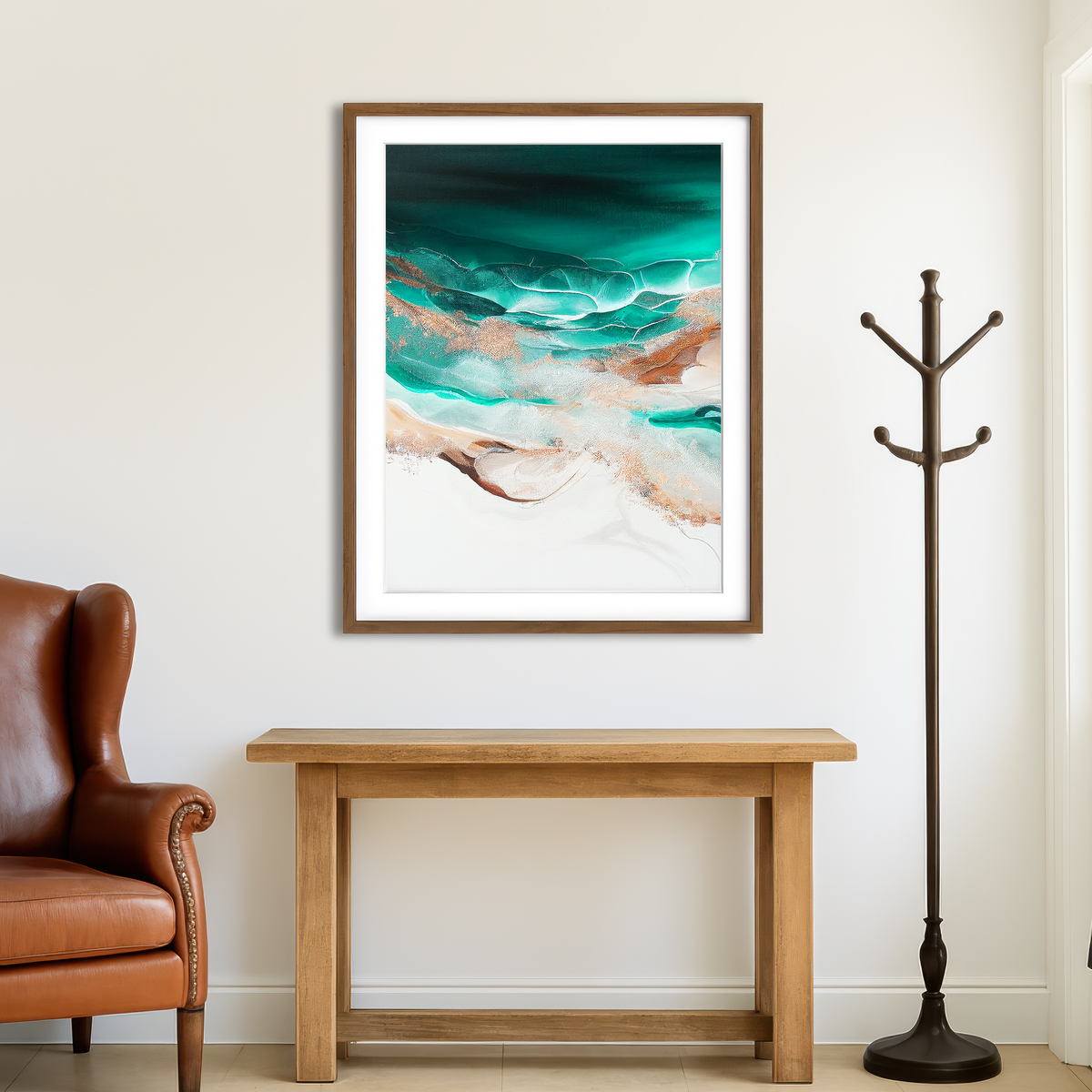 AUTO-MOCKUP ROOM | Coastal Abstract Series 10 Wall Art