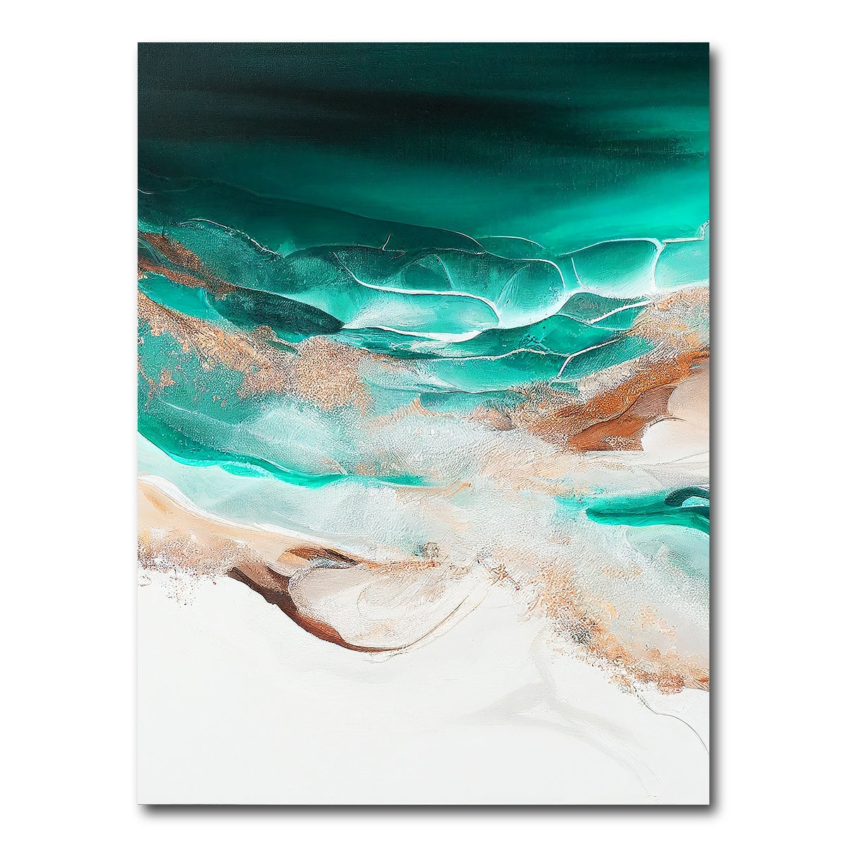 AUTO-MOCKUP WHITE | Coastal Abstract Series 10 | 1 Piece | Gallery Wrap Canvas | group=3x4