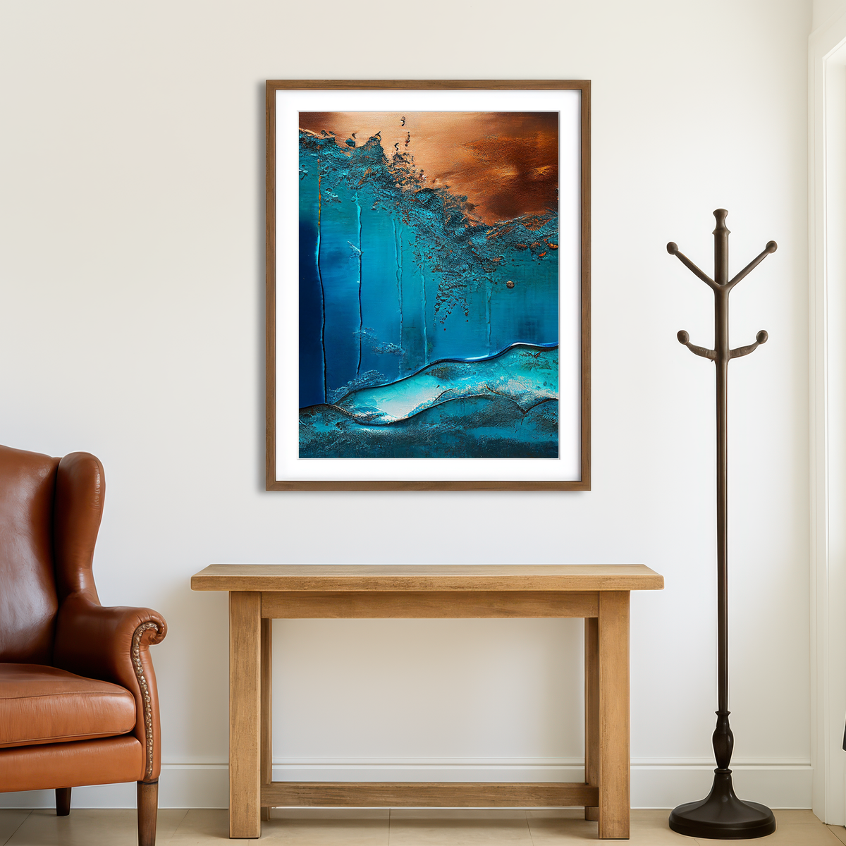 AUTO-MOCKUP ROOM | Coastal Abstract Series 1 Wall Art