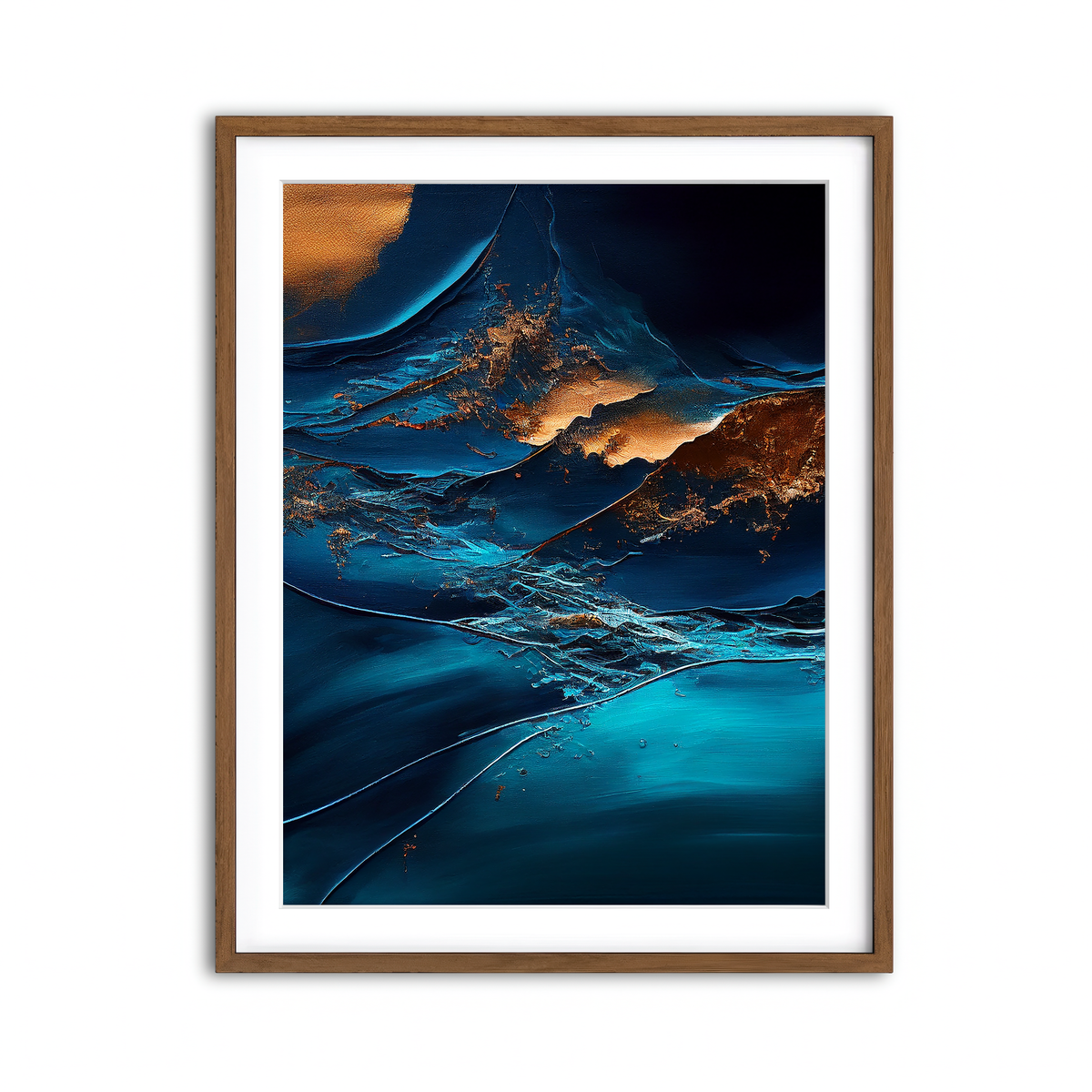 Framed Print 3x4 Walnut