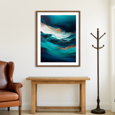 AUTO-MOCKUP ROOM | Coastal Abstract Series 3 Wall Art