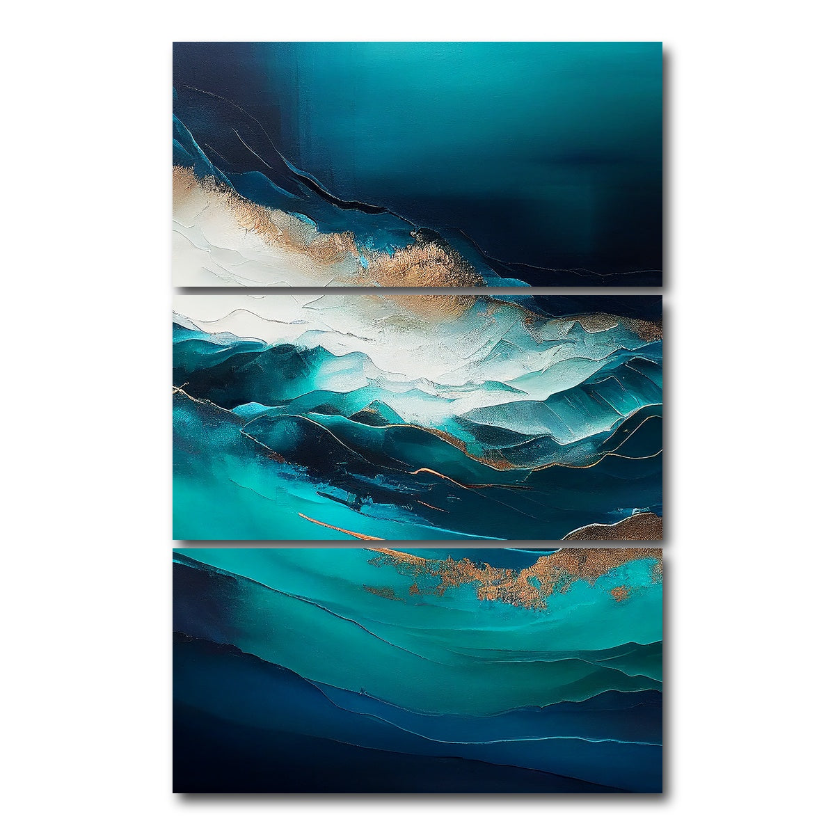 AUTO-MOCKUP WHITE | Coastal Abstract Series 3 | 3 Piece | Gallery Wrap Canvas | group=12x24_stacked