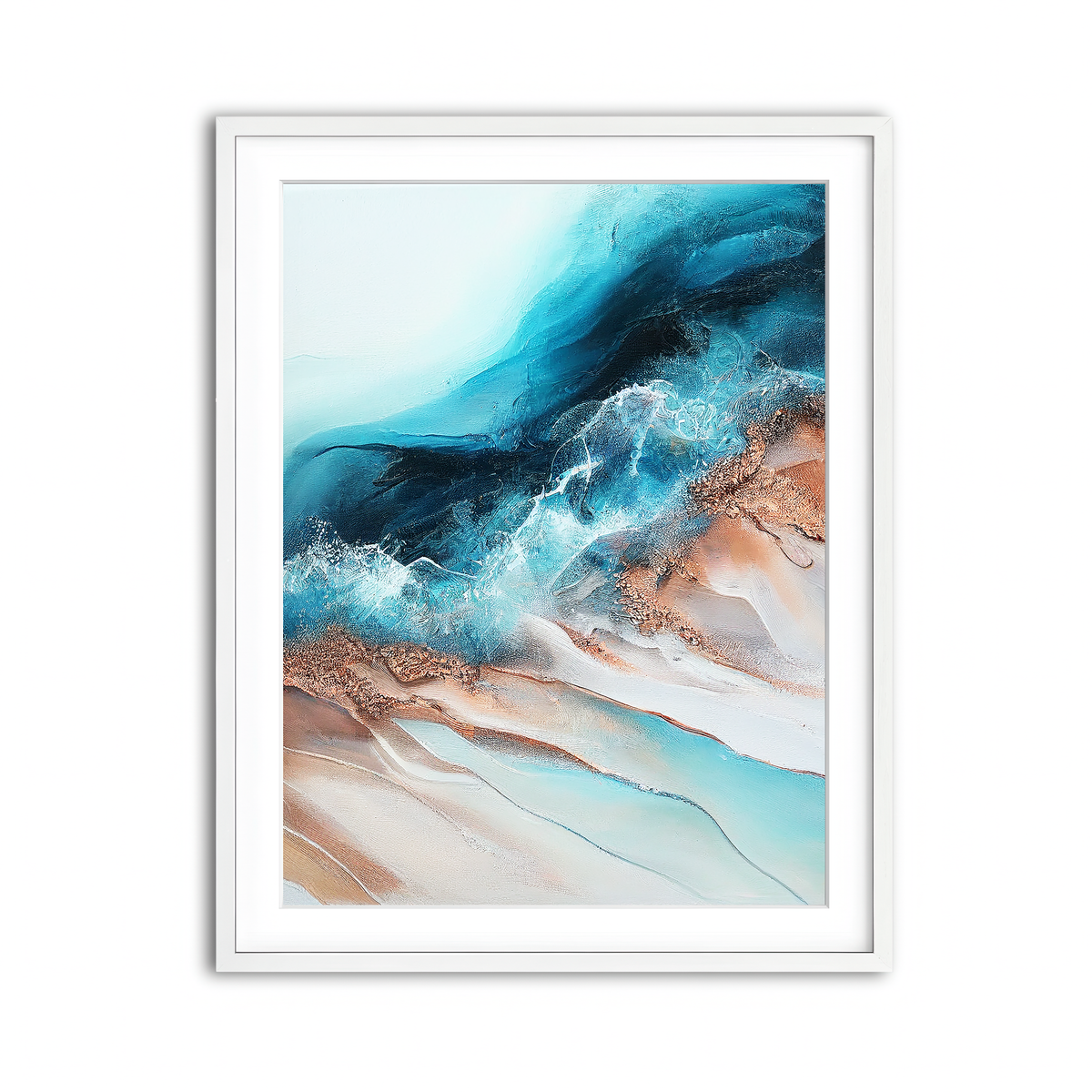 Framed Print 3x4 White