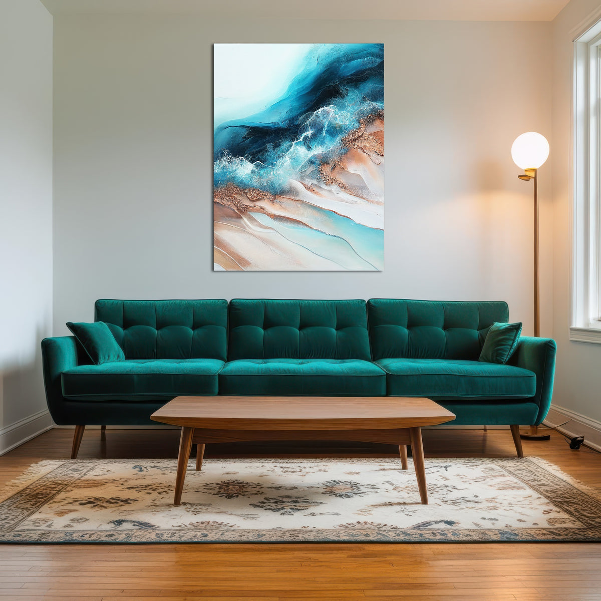 AUTO-MOCKUP ROOM | Coastal Abstract Series 4