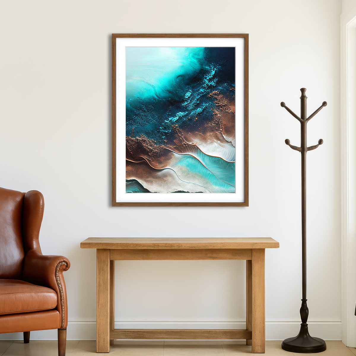 AUTO-MOCKUP ROOM | Coastal Abstract Series 5 Wall Art