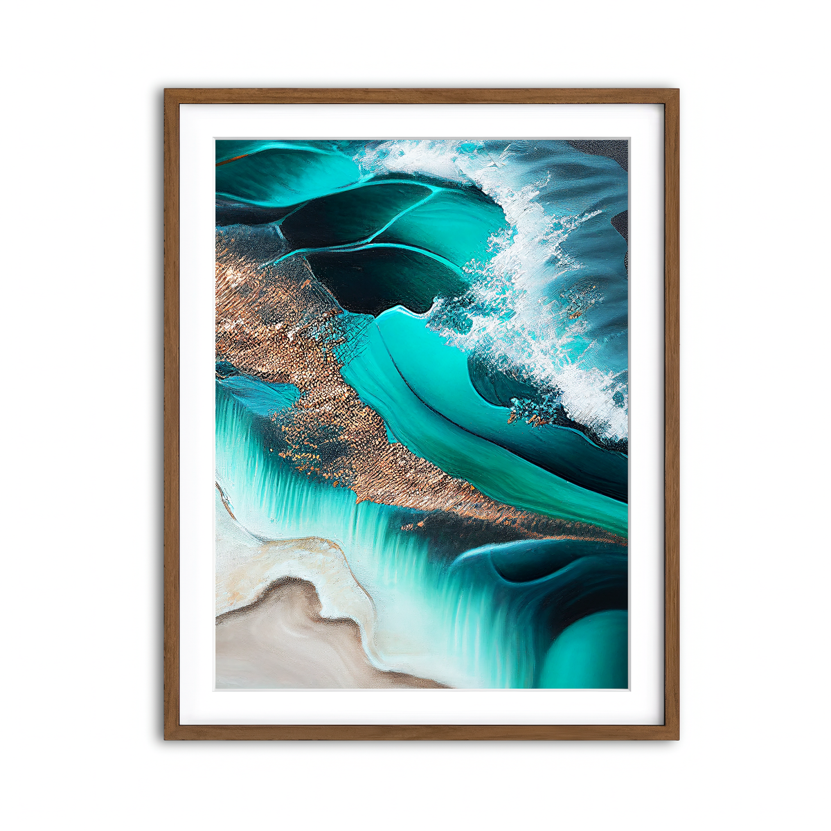 Framed Print 3x4 Walnut