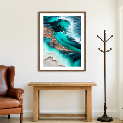AUTO-MOCKUP ROOM | Coastal Abstract Series 7 Wall Art